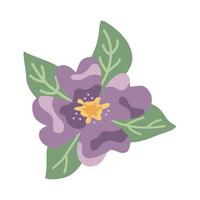 süße lila Blume vektor