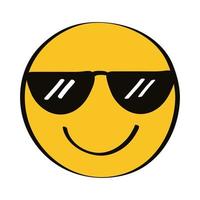 Emoji mit Sonnenbrille vektor