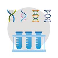 fem dna ikoner vektor