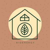 bioenergilöv i huset vektor