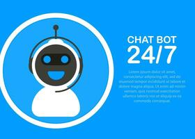 Chatbot Symbol Konzept, Plaudern bot oder Chatterbot. Roboter virtuell Hilfe von Webseite oder Handy, Mobiltelefon Anwendungen vektor