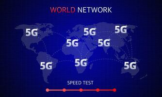 eben Symbol mit 5g zum Netz Design. modern Technologien. Vektor Illustration