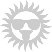 emoji sun vektor