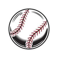 Baseball-Design auf weißem Hintergrund. Baseball-Linien-Kunstlogos oder -Symbole. Vektor-Illustration. vektor