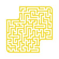 abstraktes Labyrinth. Spiel für Kinder. Puzzle für Kinder. Labyrinth Rätsel. den richtigen Weg finden. Farbe-Vektor-Illustration. vektor