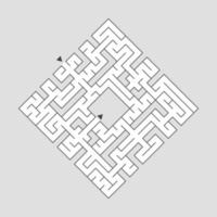 abstraktes Labyrinth. Lernspiel für Kinder. Puzzle für Kinder. Labyrinth Rätsel. den richtigen Weg finden. Vektor-Illustration. vektor