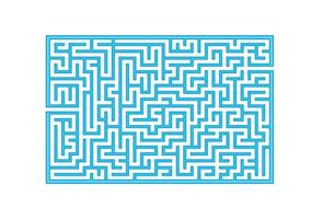 abstraktes Labyrinth. Spiel für Kinder. Puzzle für Kinder. Labyrinth Rätsel. Farbe-Vektor-Illustration. vektor