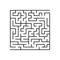 abstraktes Labyrinth. Lernspiel für Kinder. Puzzle für Kinder. Labyrinth Rätsel. den richtigen Weg finden. Vektor-Illustration. vektor