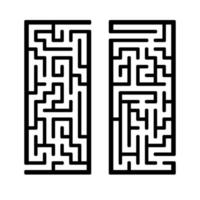 eine Reihe von Labyrinthen. Spiel für Kinder. Puzzle für Kinder. Labyrinth Rätsel. den richtigen Weg finden. Vektor-Illustration. vektor