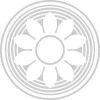 dekorativ cirkel blommig vektor