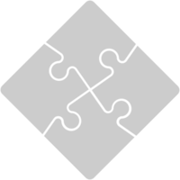 Puzzleteile quadratisch vektor