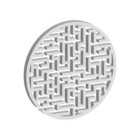 schwieriges großes Labyrinth. Spiel für Kinder und Erwachsene. Puzzle für Kinder. Labyrinth Rätsel. den richtigen Weg finden. flache Vektorillustration. vektor