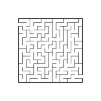 abstraktes Labyrinth. Lernspiel für Kinder. Puzzle für Kinder. Labyrinth Rätsel. den richtigen Weg finden. Vektor-Illustration. vektor