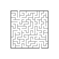 abstraktes Labyrinth. Lernspiel für Kinder. Puzzle für Kinder. Labyrinth Rätsel. den richtigen Weg finden. Vektor-Illustration. vektor