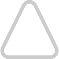 Dreieck abgerundete Kontur vektor