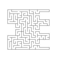 abstraktes Labyrinth. Lernspiel für Kinder. Puzzle für Kinder. Labyrinth Rätsel. den richtigen Weg finden. Vektor-Illustration. vektor