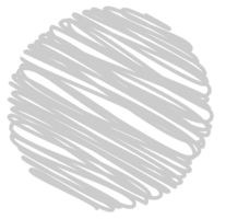 Kreis kritzeln Stil vektor