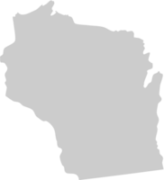Wisconsin-Karte vektor
