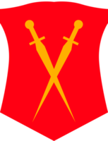 Wappenschild Schwert vektor