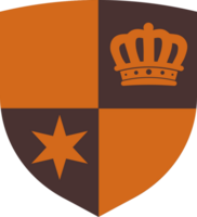 medeltida blason crest vektor