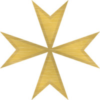 Gold Malteserkreuz vektor