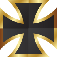 Gold Malteserkreuz vektor