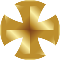 Gold Malteserkreuz vektor