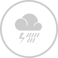 Donner und Regen vektor