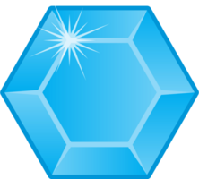 diamant pärla sten hexagon vektor