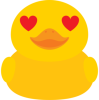 anka emoji kärlek vektor