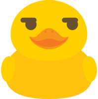 Ente Emoji grinsen vektor