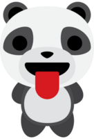 Emoji Panda Zunge vektor