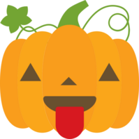 Emoji Kürbis Zunge vektor