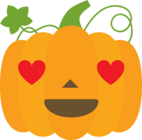 Emoji Kürbis Liebe vektor