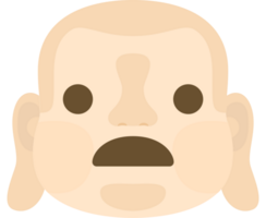 Emoji Buddha Gesicht keuchen vektor