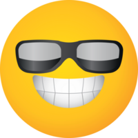 emoji gula ansikte solglasögon vektor