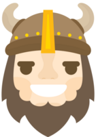 emoji viking leende vektor