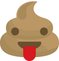 emoji bajs tunga vektor