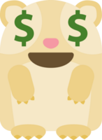 emoji marsvin dollar vektor