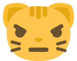 Emoji Katzengesicht wütend vektor