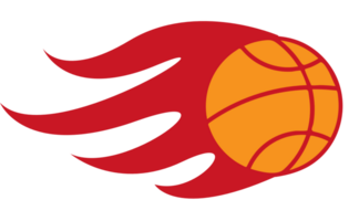 Basketball in Flammen vektor