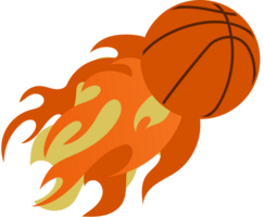 Basketball in Flammen vektor