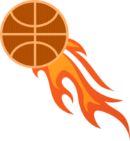 Basketball in Flammen vektor