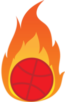 Basketball in Flammen vektor