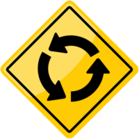 Kreisverkehr Straßenschild vektor