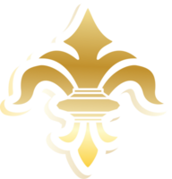 fleur de lis guld vektor