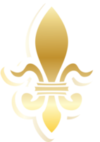 fleur de lis guld vektor