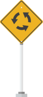 Kreisverkehr Straßenschild vektor