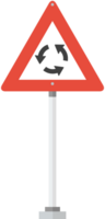 Kreisverkehr Straßenschild vektor