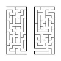 en uppsättning labyrinter. spel för barn. pussel för barn. labyrint gåta. hitta rätt väg. vektor illustration.